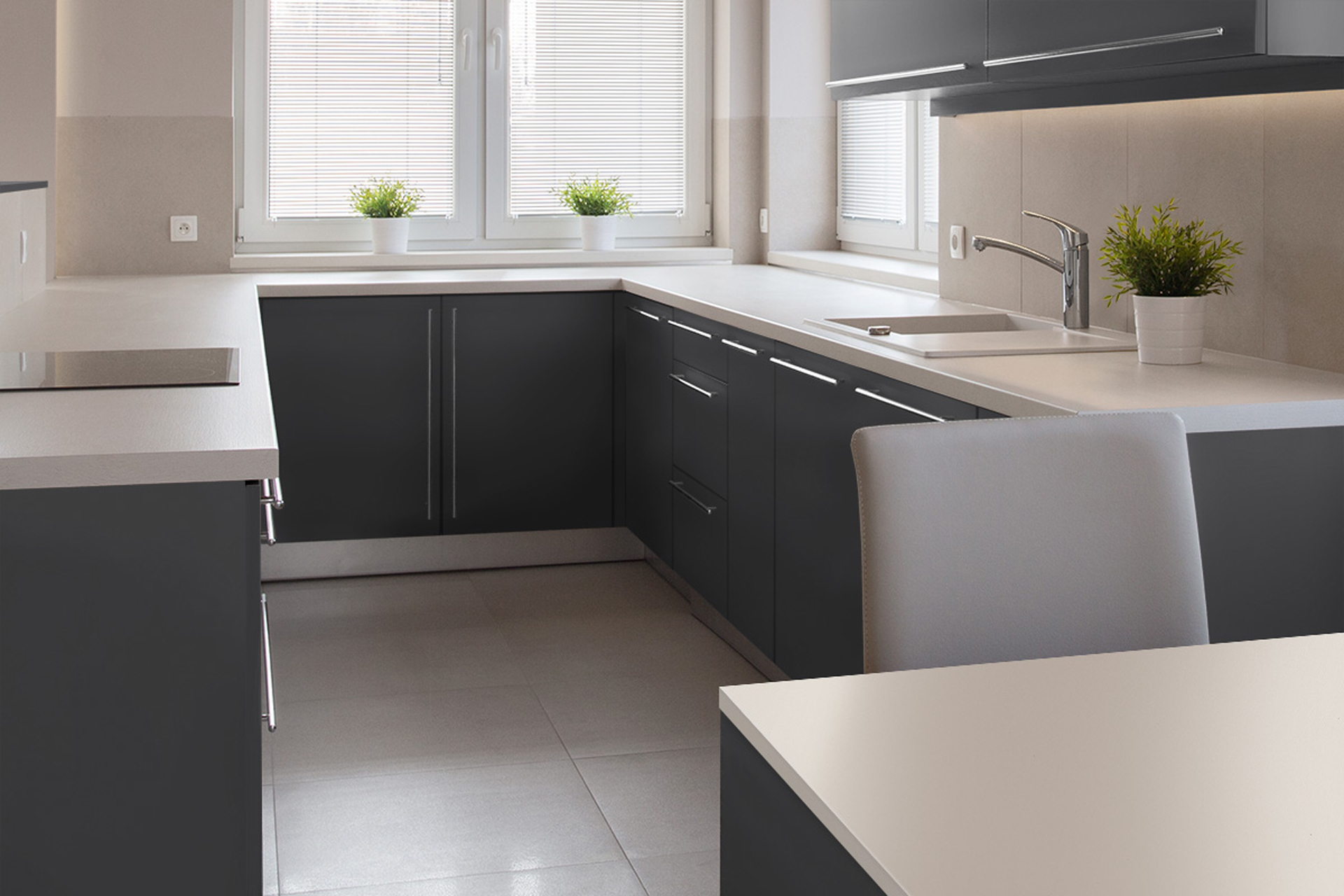 Küche nach der Folierung